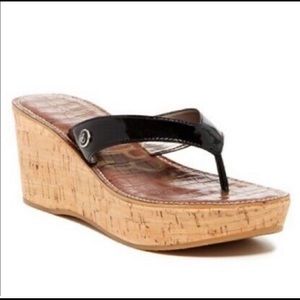 SAM EDELMAN ROMY FLIP FLOP SANDAL WEDGES